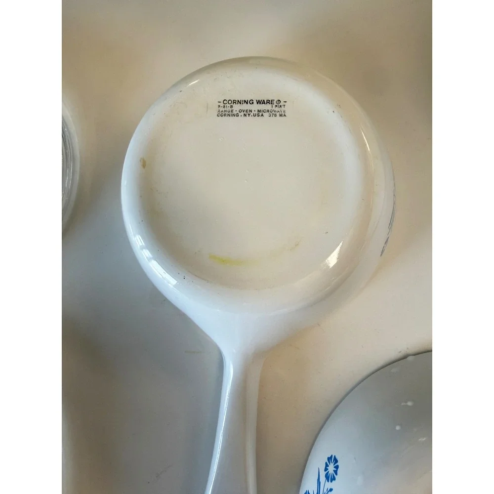 Vintage Corning Ware Blue Cornflower Casserole Skillet Saucepan Set 10pc